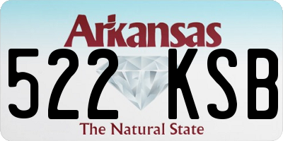 AR license plate 522KSB