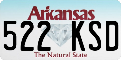 AR license plate 522KSD