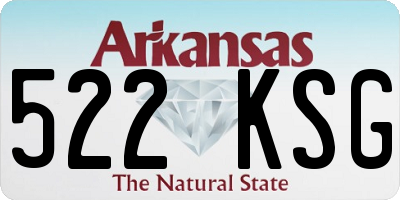 AR license plate 522KSG