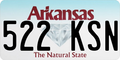 AR license plate 522KSN