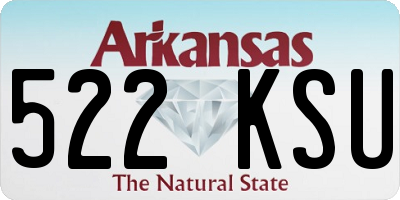 AR license plate 522KSU