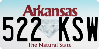 AR license plate 522KSW