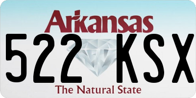 AR license plate 522KSX
