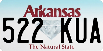 AR license plate 522KUA