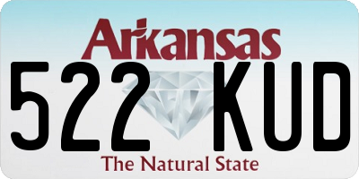 AR license plate 522KUD
