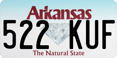 AR license plate 522KUF