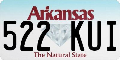 AR license plate 522KUI