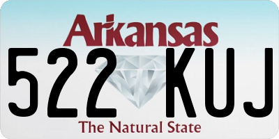 AR license plate 522KUJ