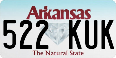 AR license plate 522KUK