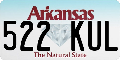 AR license plate 522KUL