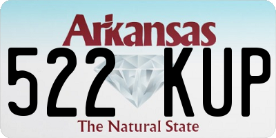 AR license plate 522KUP
