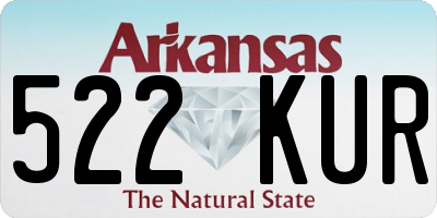 AR license plate 522KUR