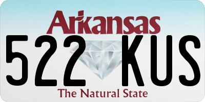 AR license plate 522KUS