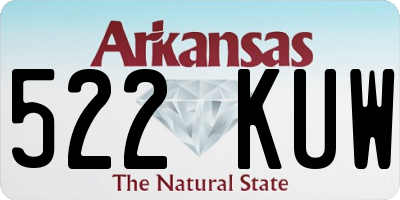 AR license plate 522KUW