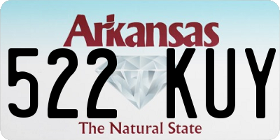 AR license plate 522KUY