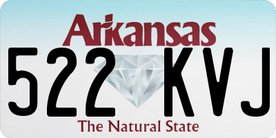 AR license plate 522KVJ