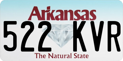 AR license plate 522KVR