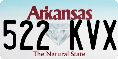AR license plate 522KVX
