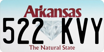 AR license plate 522KVY