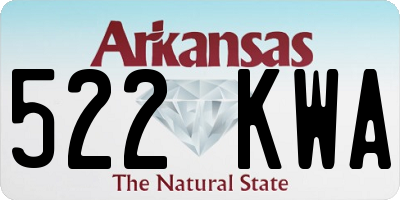 AR license plate 522KWA