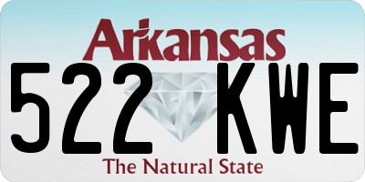 AR license plate 522KWE