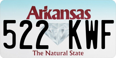 AR license plate 522KWF