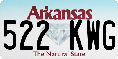 AR license plate 522KWG