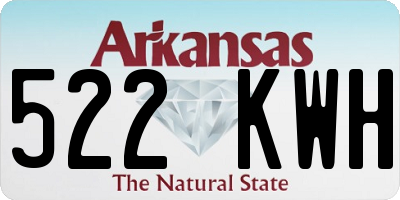 AR license plate 522KWH