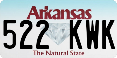 AR license plate 522KWK
