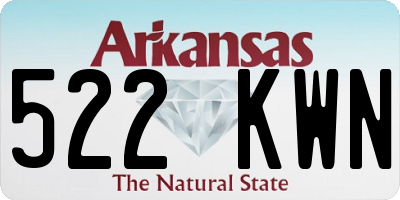 AR license plate 522KWN