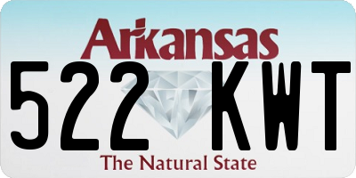 AR license plate 522KWT