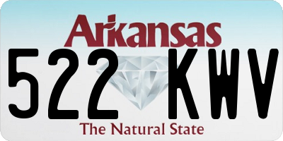 AR license plate 522KWV