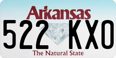 AR license plate 522KXO