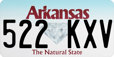 AR license plate 522KXV