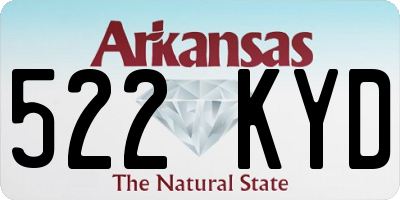 AR license plate 522KYD