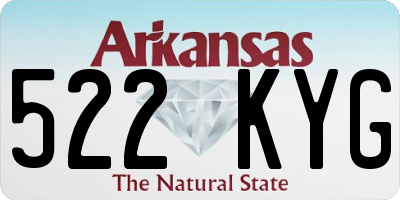 AR license plate 522KYG