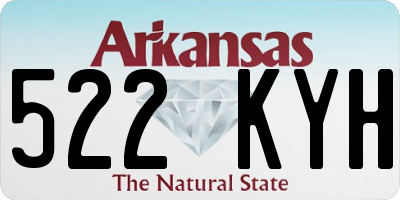 AR license plate 522KYH