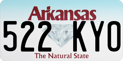 AR license plate 522KYO