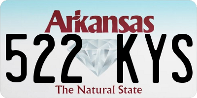 AR license plate 522KYS