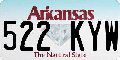 AR license plate 522KYW