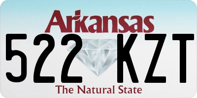 AR license plate 522KZT