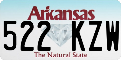 AR license plate 522KZW