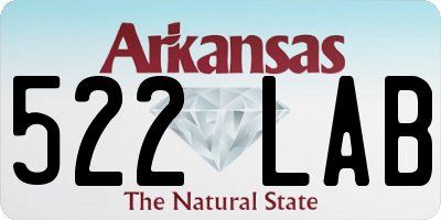AR license plate 522LAB