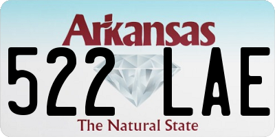 AR license plate 522LAE