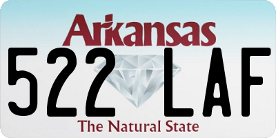 AR license plate 522LAF
