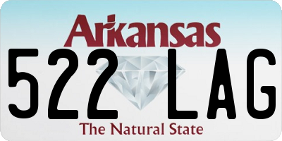 AR license plate 522LAG