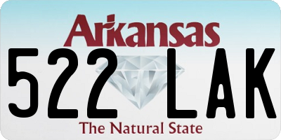 AR license plate 522LAK
