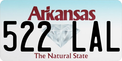 AR license plate 522LAL