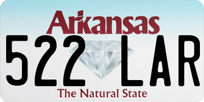 AR license plate 522LAR