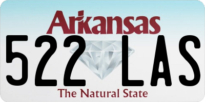 AR license plate 522LAS